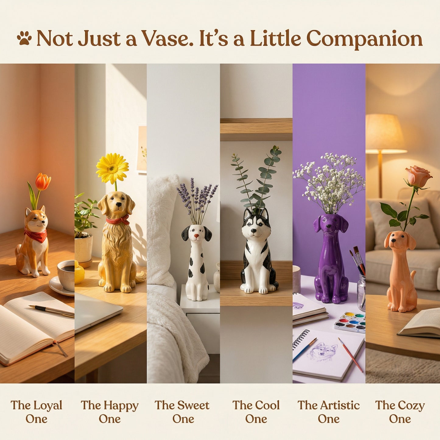 Not Just a Vase — A Little Dog That Keeps You Company