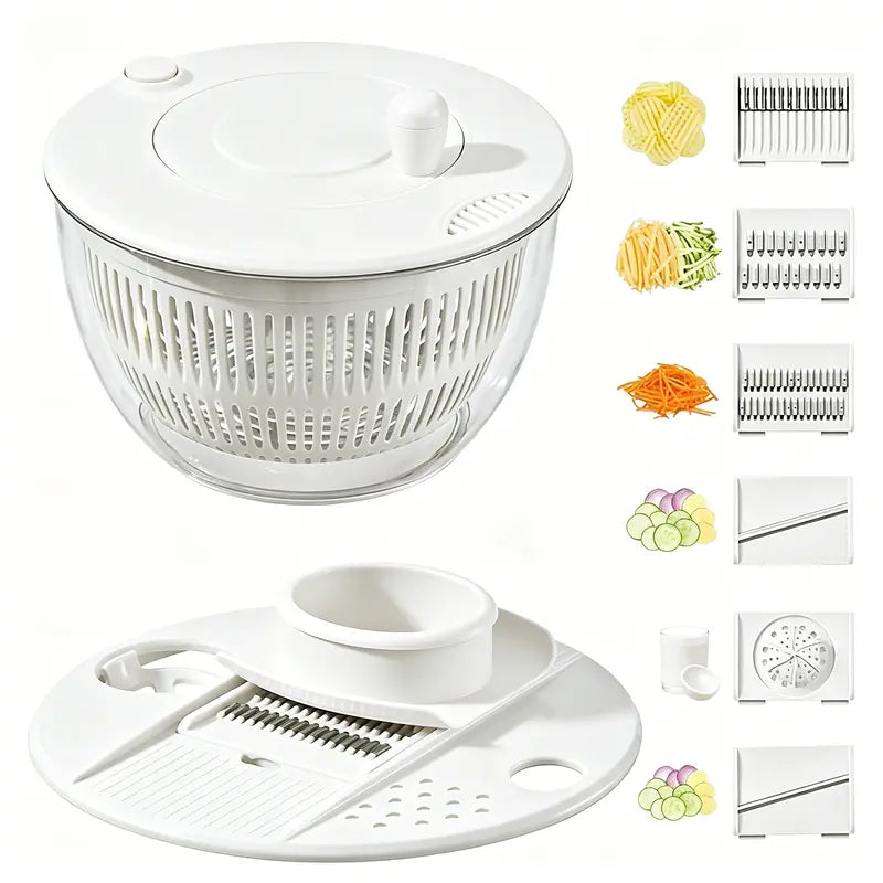 Large Salad Spinner with Pump Handle 🥗 | Wash, Dry & Serve Fresh Greens in Seconds