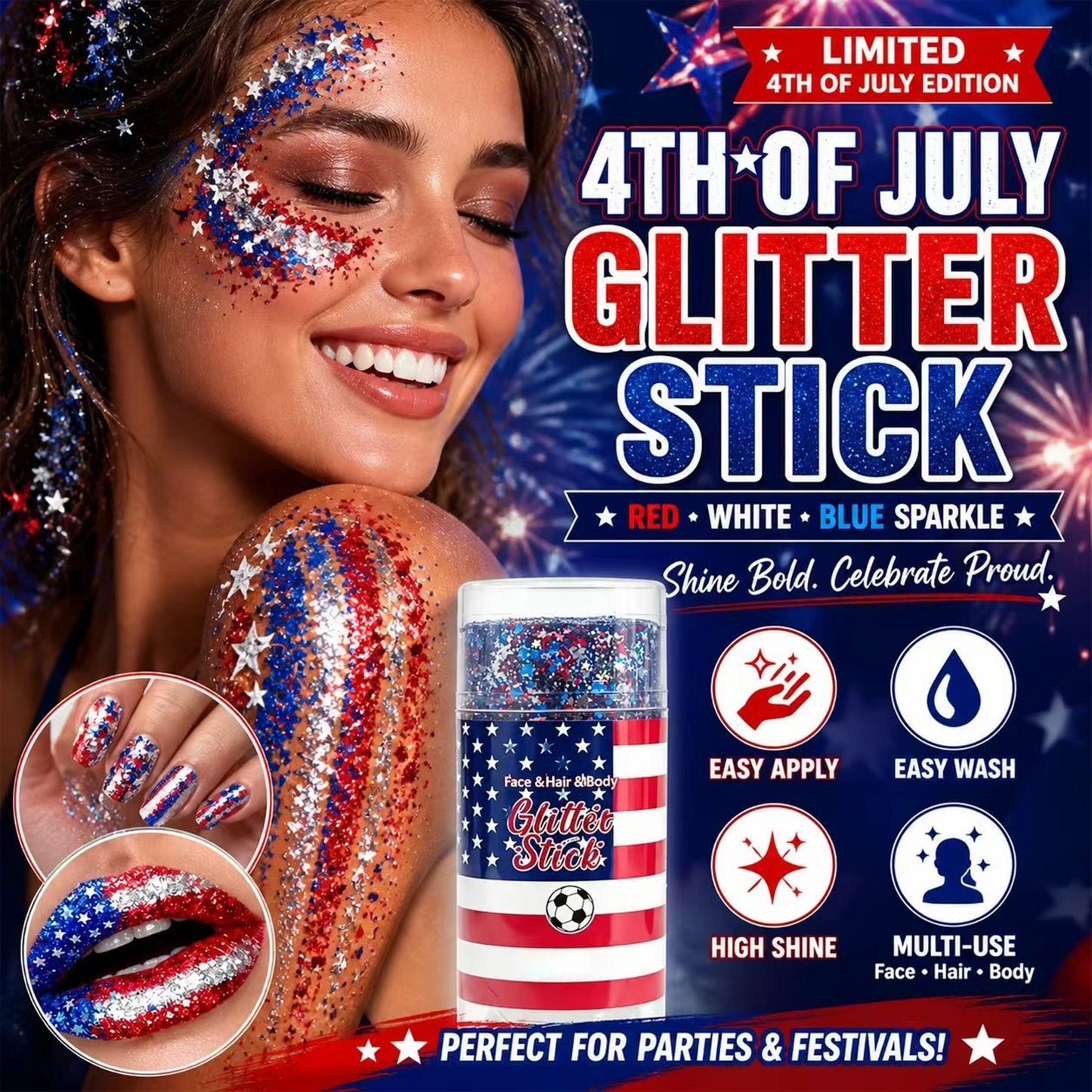 🇺🇸🔥 TODAY ONLY — 54% OFF 🎉💥Turn Into The Star Of 4th Of July Celebration💥 Shine brighter than fireworks — steal the spotlight tonight!