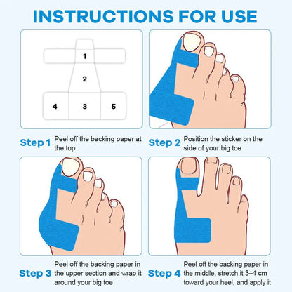 Hallux Valgus Relief Tape 👣 | Comfortable Toe Alignment Support for Daily Walking & Foot Care