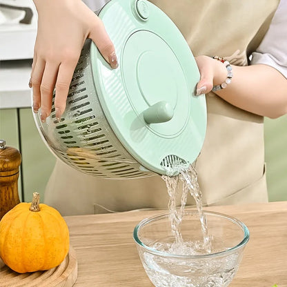 Large Salad Spinner with Pump Handle 🥗 | Wash, Dry & Serve Fresh Greens in Seconds