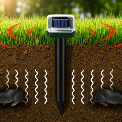 Solar Mole & Pest Repellent Stakes 🌿 | Keep Your Garden & Lawn Free from Burrowing Animals