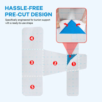 Hallux Valgus Relief Tape 👣 | Comfortable Toe Alignment Support for Daily Walking & Foot Care