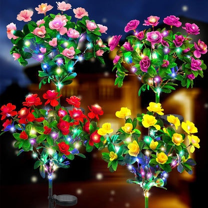 Solar Memorial Garden Flower Lights 🌸 | Outdoor Decorative Lights for Garden & Remembrance Spaces