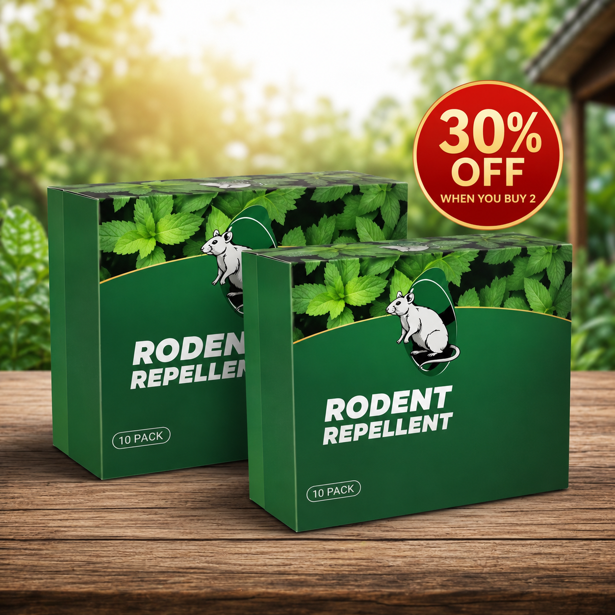 Natural Peppermint Oil Mouse Repellent Pouches 🐭 | Safe Rodent Control for Home & Garden Protection