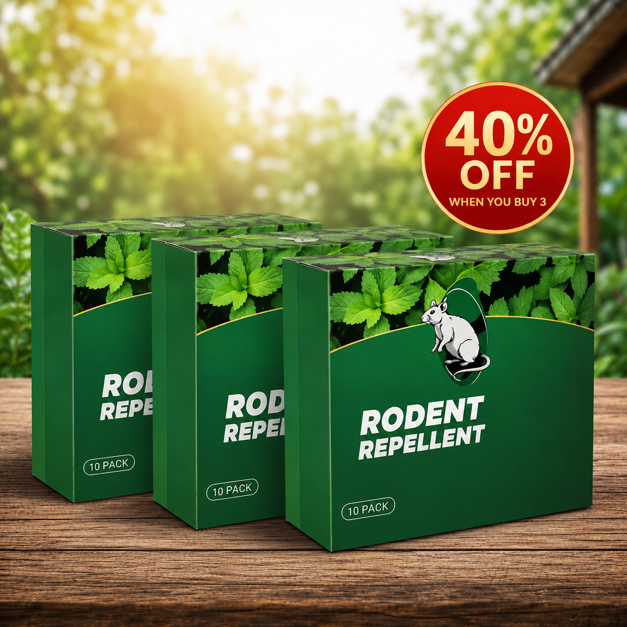 Natural Peppermint Oil Mouse Repellent Pouches 🐭 | Safe Rodent Control for Home & Garden Protection