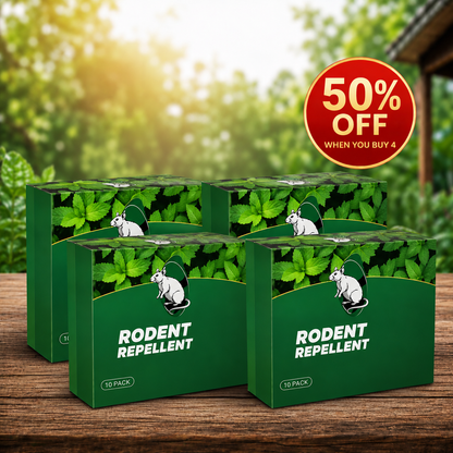 Natural Peppermint Oil Mouse Repellent Pouches 🐭 | Safe Rodent Control for Home & Garden Protection