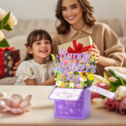 🔥 LAST DAY 50% OFF 💐 Magic 3D Pop-Up Floral Greeting Card 💖 Not just a card — a moment she’ll remember.