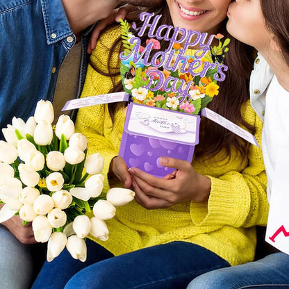 🔥 LAST DAY 50% OFF 💐 Magic 3D Pop-Up Floral Greeting Card 💖 Not just a card — a moment she’ll remember.