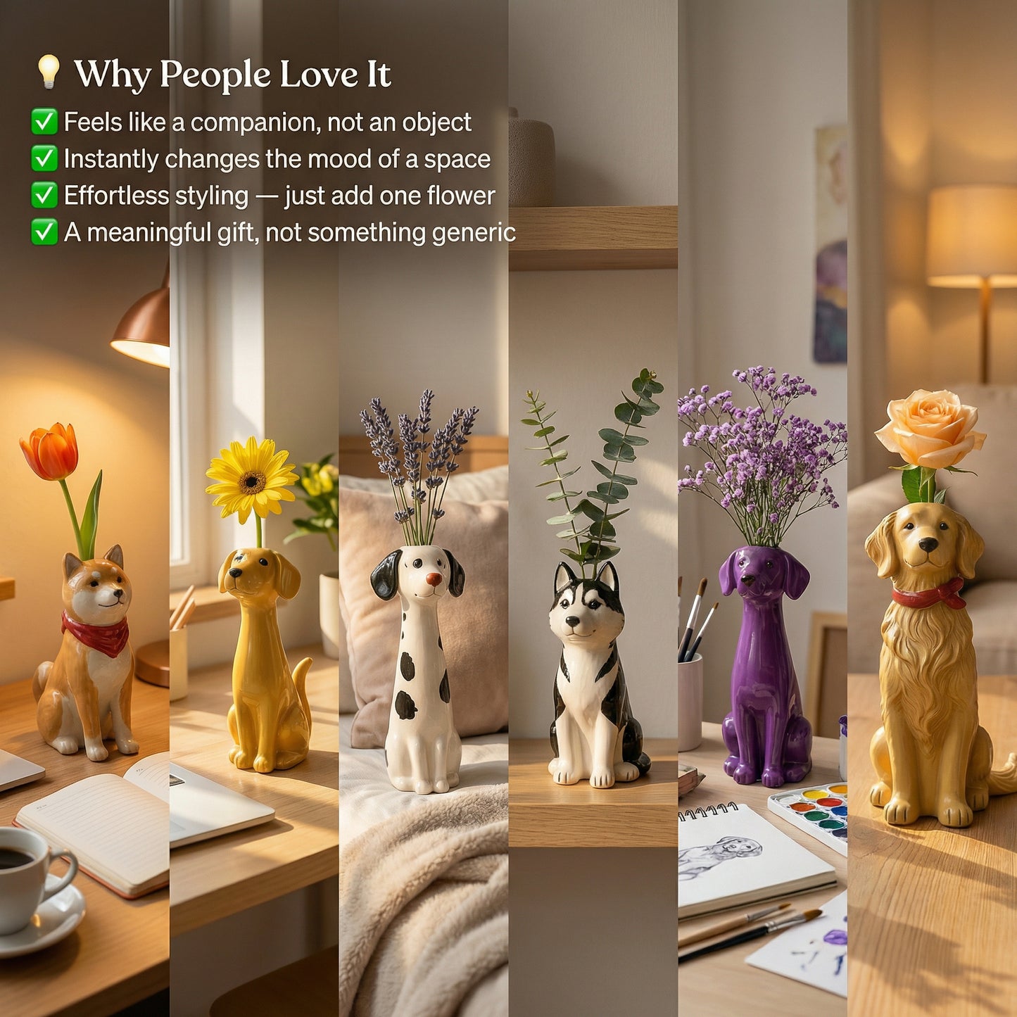 Not Just a Vase — A Little Dog That Keeps You Company