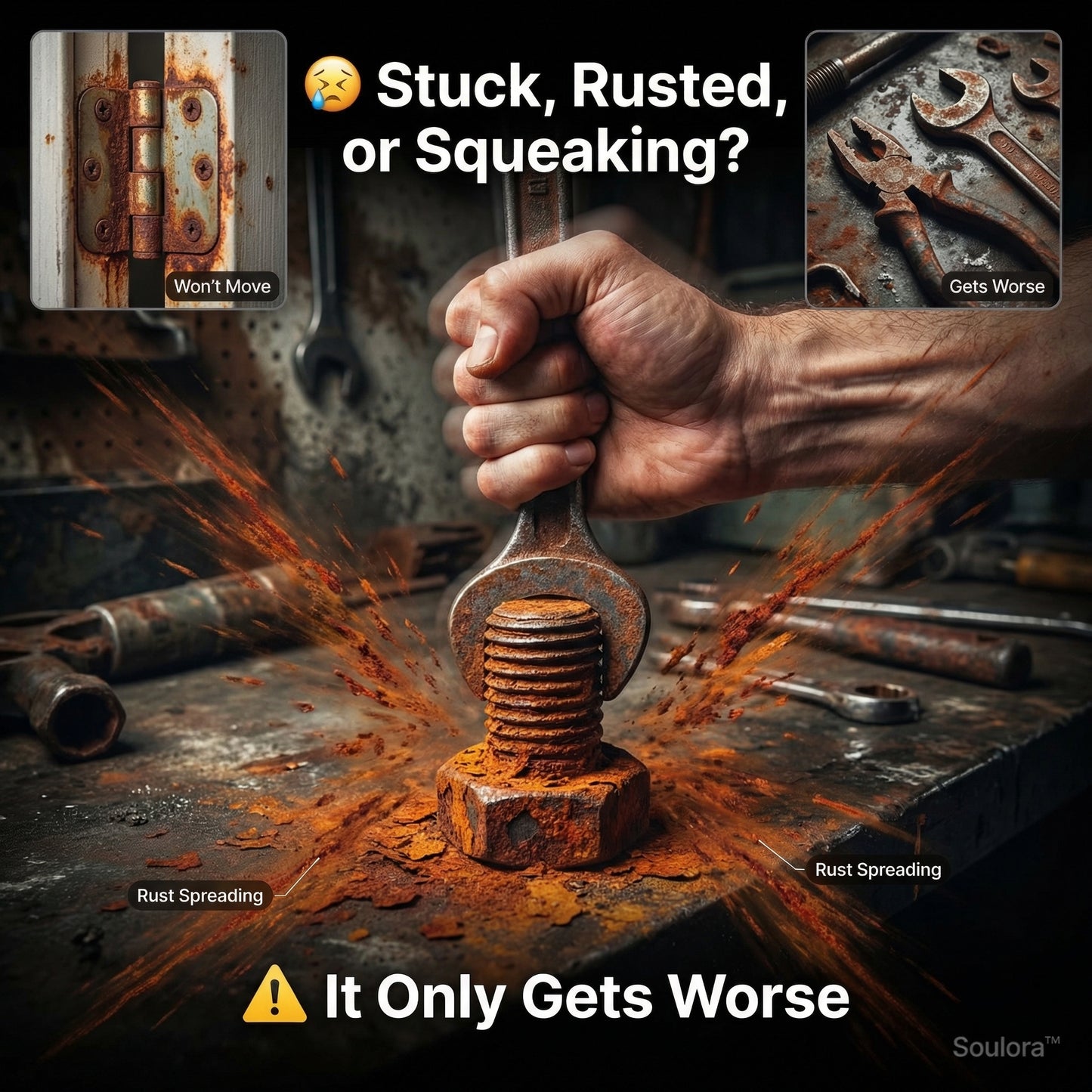 Rust Remover &amp; Anti-Rust Lubricant Spray