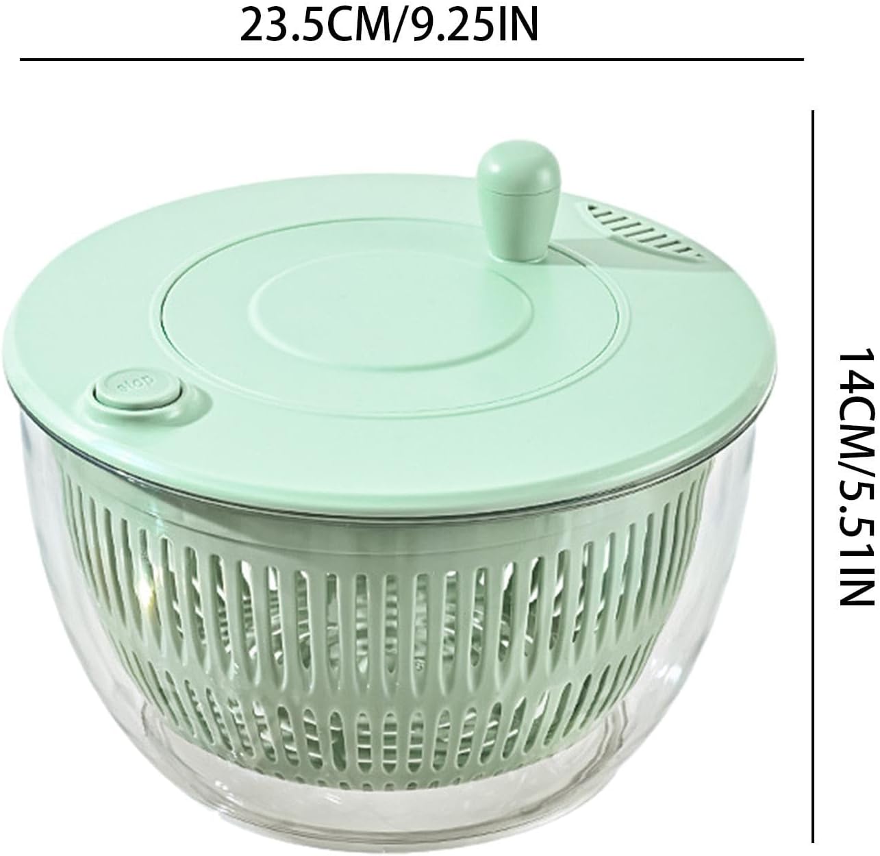 Large Salad Spinner with Pump Handle 🥗 | Wash, Dry & Serve Fresh Greens in Seconds