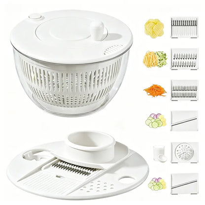 Large Salad Spinner with Pump Handle 🥗 | Wash, Dry & Serve Fresh Greens in Seconds