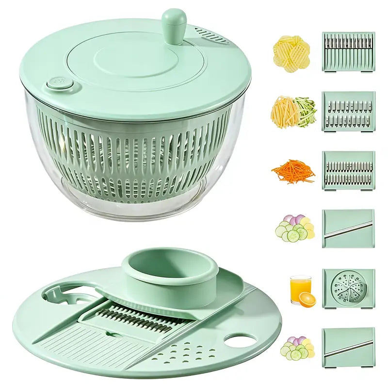 Large Salad Spinner with Pump Handle 🥗 | Wash, Dry & Serve Fresh Greens in Seconds