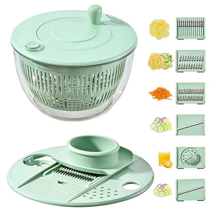 Large Salad Spinner with Pump Handle 🥗 | Wash, Dry & Serve Fresh Greens in Seconds