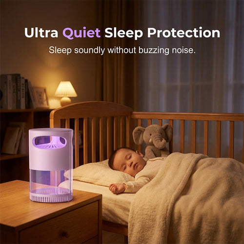 USB Mosquito Killer Lamp 🦟 | Quiet UV Bug Trap for Bedroom, Home & Outdoor Use